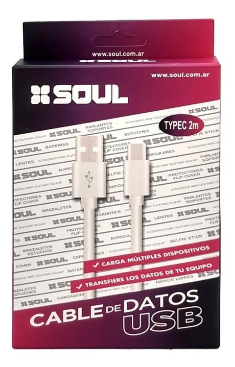 CABLE DE DATOS DENIM 1m USB /TIPO C. SOUL