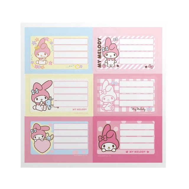 ETIQUETAS ESC. x2u.(12rotulo)MY MELODY