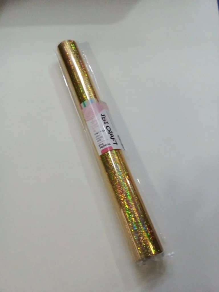 FOIL APTO P/LASER 32cm x 5m.GLITTER ORO IBI