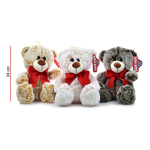 PELUCHE OSO PIEL 25cm SENTADOS. PHI PHI