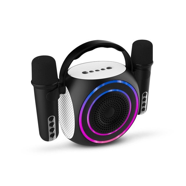 PARLANTE MINI KARAOKE C/2 MICR. NEGRO BLUETOO SOUL