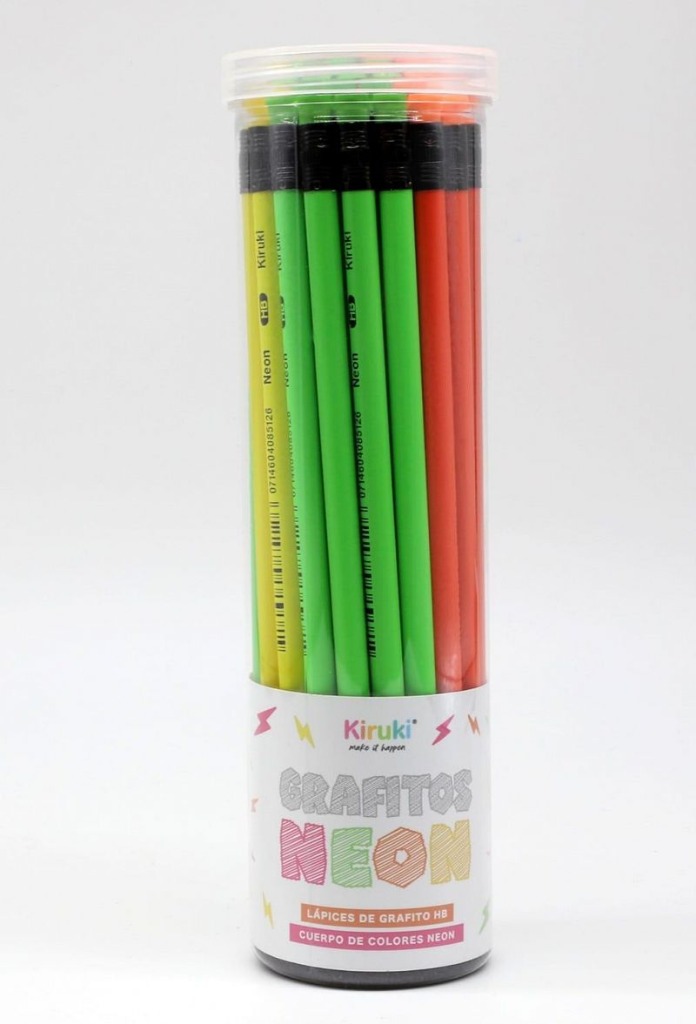 LAPIZ NEGRO C/ GOMA NEON