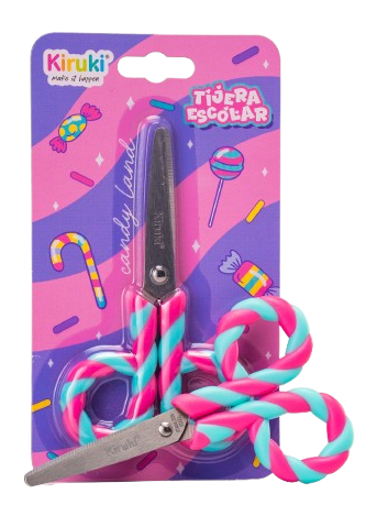 TIJERA 13cm.ASA ESCOLAR CANDY KIRUKI